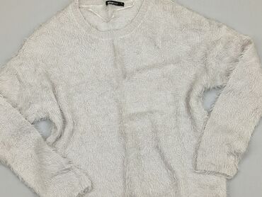 białe t shirty v neck: Sweter, M, stan - Dobry