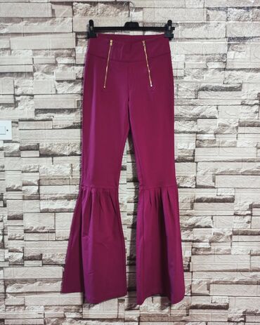 trikotazne pantalone: L (EU 40), Regular rise, Flare