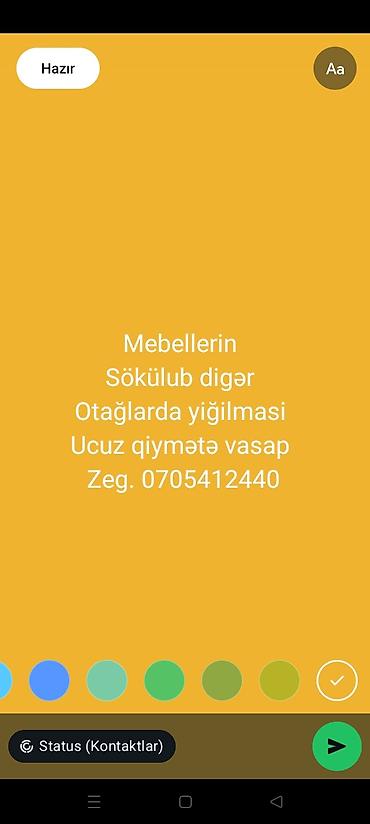 Mebel sökülməsi və digər otaqlarda yenidən yığılması xidməti. Xidmət lalafo.az -da Mebel sökülməsi və digər otaqlarda yenidən yığılması xidməti. Xidmət
