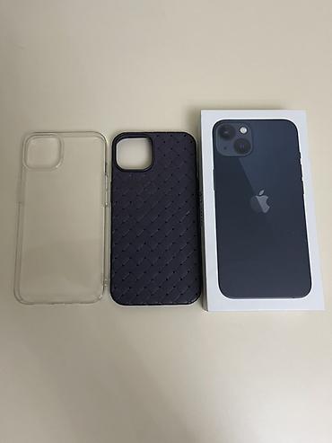 Apple iPhone: IPhone 13, Б/у, 128 ГБ, Midnight, Защитное стекло, Чехол, Коробка, 84 % — 10