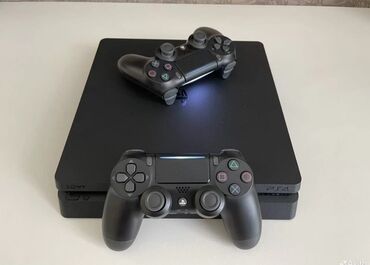 PS4 (Sony PlayStation 4): Продаю Slim прошитая +10топ игр Память 500гиг, в идеальном состоянии
