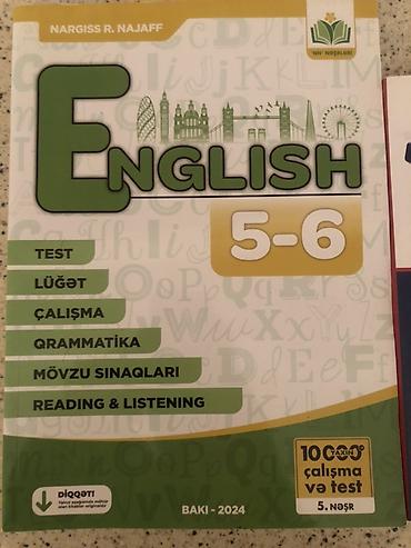kitab derslik: Məhsul: İngilis dili üzrə 3 ədəd tədris vəsaiti paketi 1) English 5–6 — 2