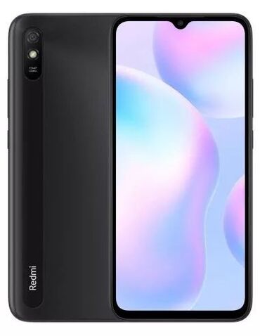 сотовый телефон lenovo: Xiaomi, Redmi 9A, Б/у, 64 ГБ, цвет - Черный, 2 SIM