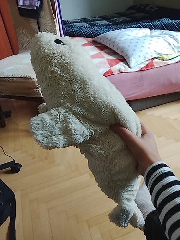 Plišane igračke: Plišani jastuk i igračka – set - Veliki okrugli plišani jastuk sa — 32