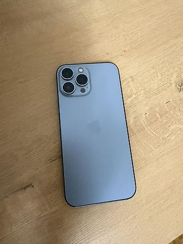 IPhone 13 Pro Max, Б/у, 128 ГБ, Sierra Blue, Чехол, 74 %