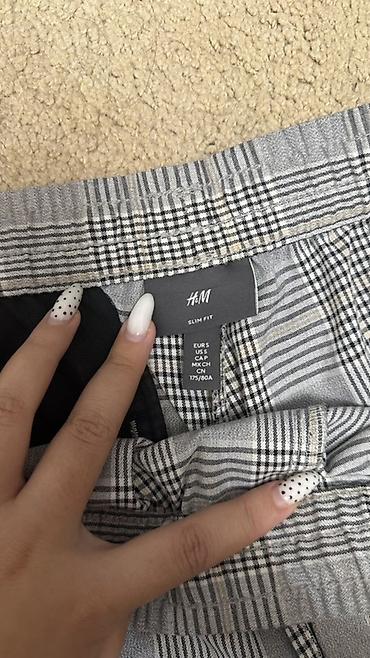 свитер: Мужские брюки, S, H&M, Б/у, цвет - Серый — 3