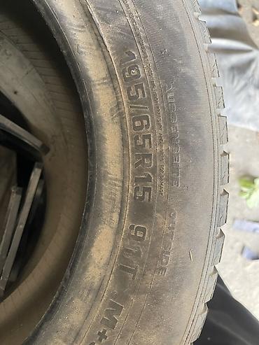 Шины: Б/У Зимние шины 195/65 R15, индекс нагрузки 91T, маркировка M+S и — 4