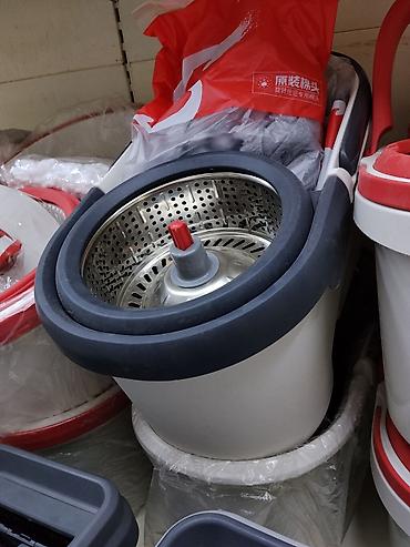 ведро для белья: Швабра с ведром и центрифугой (spin-mop) - Комплект для быстрой — 2