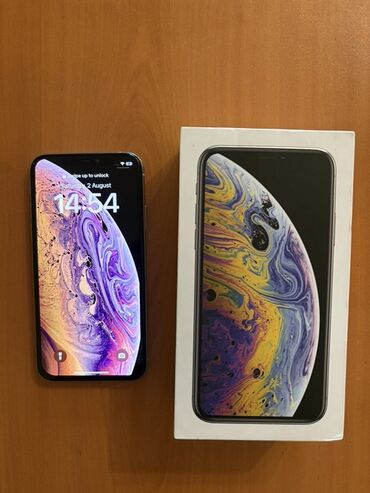 Apple iPhone: IPhone Xs, 64 GB, Gümüşü, Face ID