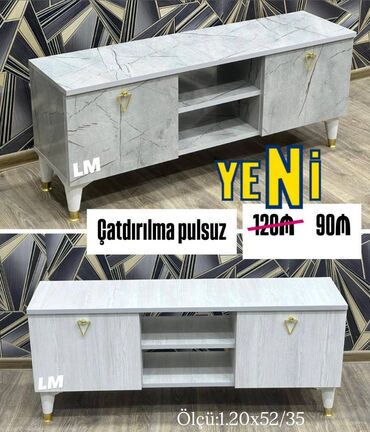 Mətbəx mebeli: TV STEND / TV altı Yeni və sifarişlə. Qiymət : 90₼ Ölçü 
