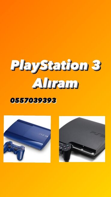 PS3 (Sony PlayStation 3): Yuksek qıymetle Playstatıon 3,4,5 Unvandan Alışı