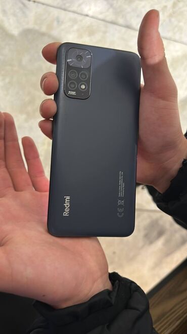 Redmi: Redmi, Redmi Note 11, Б/у, 128 ГБ, цвет - Черный, 2 SIM