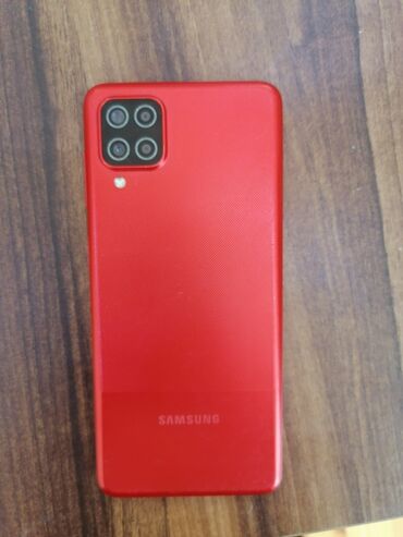samsung a12 ekran: Samsung Galaxy A12, 64 GB, rəng - Qırmızı, Düyməli, Barmaq izi, İki sim kartlı
