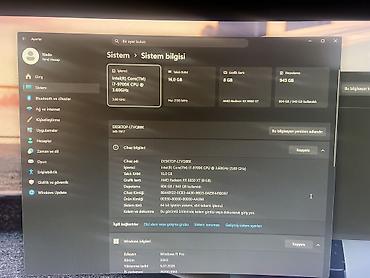 komputer ekran şəkilləri yüklə: Prosessor: Intel Core i7-9700K (3.60 GHz – 4.90 GHz Turbo) Videokart — 10