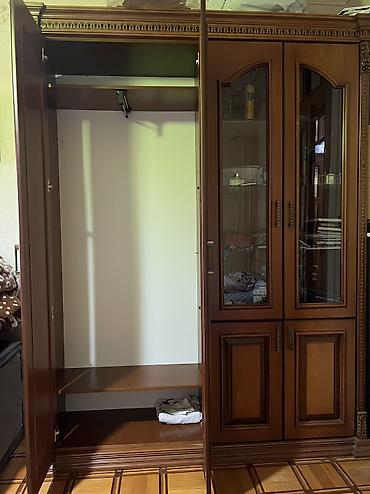 paltar xoncası: Yeni, 4 qapılı, Qəhvəyi, Taxta, Açılan, Düz dolab — 2