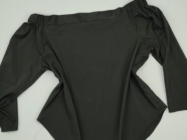 czarne eleganckie bluzki plus size: Bluzka Damska, 2XL, stan - Bardzo dobry