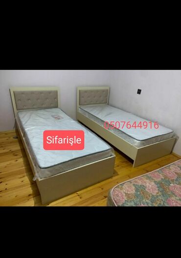 Çarpayılar: Yeni, Təknəfərlik çarpayı, Bazasız, Matras ilə, Siyirməsiz, Azərbaycan — 3