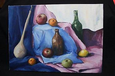Stilske umetničke slike: SLIKA MRTVA PRIRODA, IMPRESIONIZAM, ULJE NA PLATNU, 70 X 50 | Slika — 1