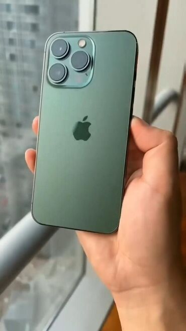 продажа кондиционер: IPhone 13 Pro, Б/у, 256 ГБ, Alpine Green, Чехол, 98 %