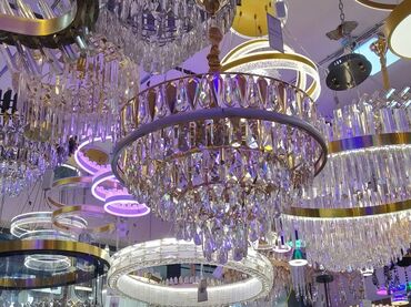 Çilçıraqlar: Çılçıraq, 10 və daha çox lampa, Xrustal