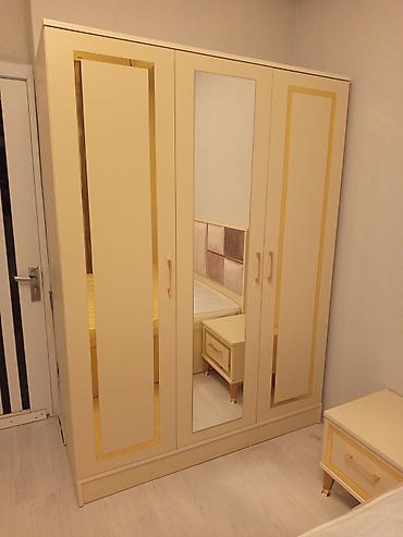 Dolablar: Yeni, 3 qapılı, Güzgülü, Rəngli, Açılan, Düz dolab — 1