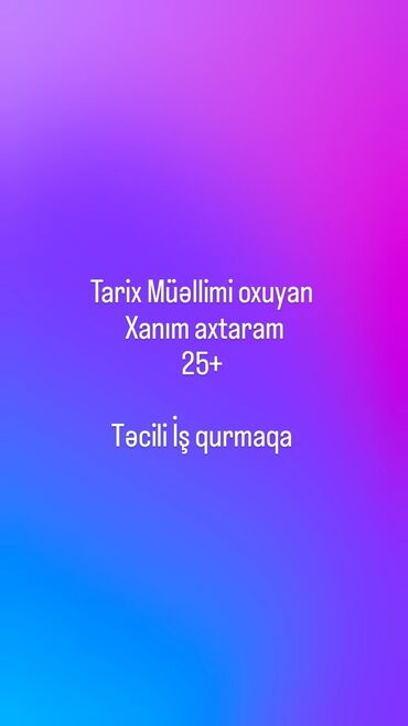 Tikinti ixtisasları: Müəlllimə olsun