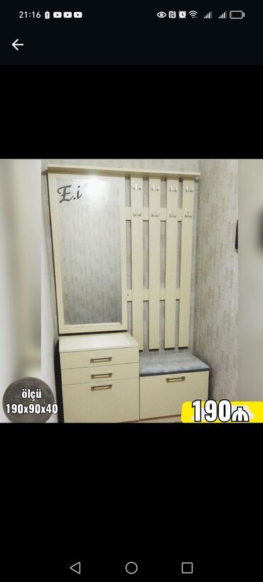 Dolablar: Yeni, Açılan, 2 qapılı Düz dolab, Dəhliz dolabı, Türkiyə — 15