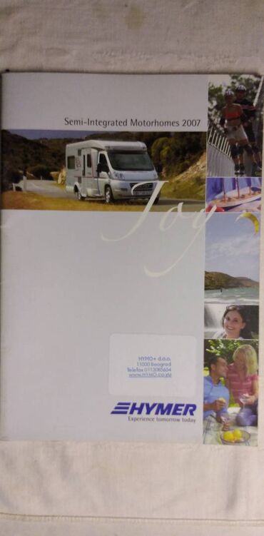 Knjige i stripovi: Prospekti za kampere Hymer 2007 god.Cena za kom — 1