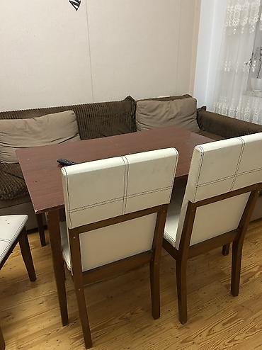 Qonaq otağı üçün, İşlənmiş, Dördbucaq masa, 6 stul lalafo.az -da Qonaq otağı üçün, İşlənmiş, Dördbucaq masa, 6 stul