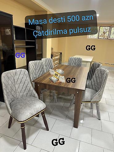 ikinci el stollar: Masa və oturacaq dəstləri — 1
