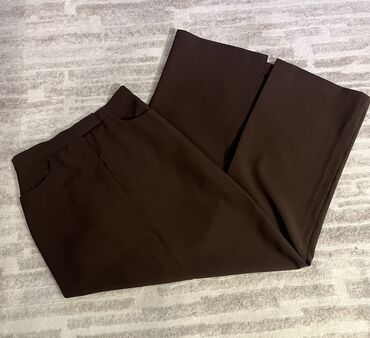 braon zenske pantalone: XS (EU 34), Maxi, color - Brown