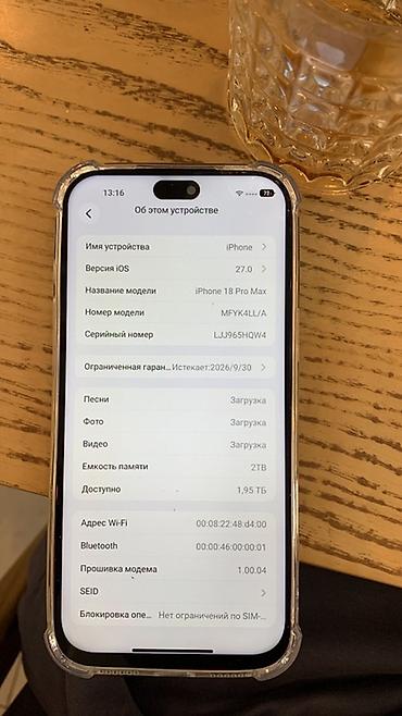 скупка корпусов: IPhone 18 Pro Max, Б/у, 2 ТБ, Бордовый, Чехол, 100 % — 4