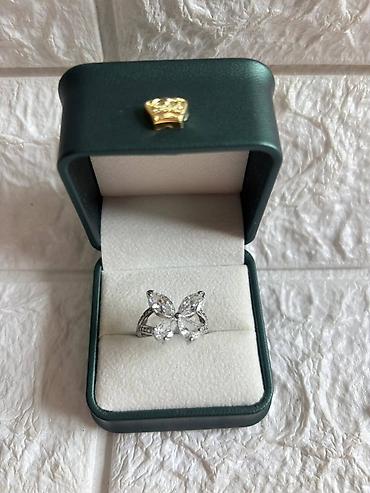 Prstenje: Prstenovi sa cirkonima podesivi– elegantni modeli. - Boja metala — 8