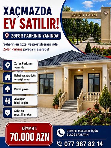 ev bitkileri: Xaçmazda ev satılır – Zəfər Parkının yanında! - Şəhərin ən gözəl və — 1