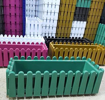 Bitkilər üçün dibçəklər: Dibcek ölcu uzunluk 53 sm 🌿 Dekorativ Plastik Dibçək Dəsti – Bağ və — 2