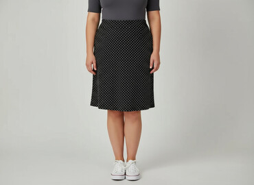 czarne rozkloszowane spódniczka: Women`s skirt, size 2XL