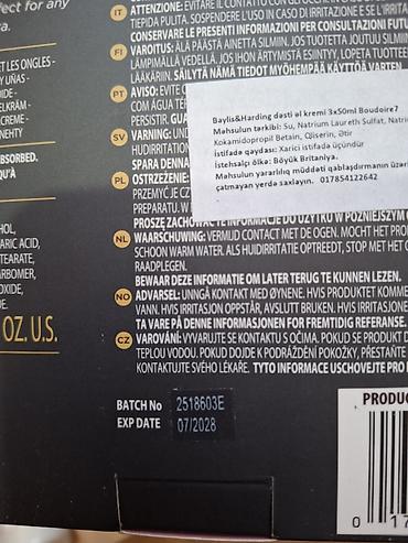Gözəllik və sağlamlıq: Metro daxili çatdırılma mövcuddur Baylis & Harding England — 3