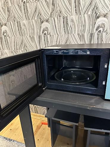 Mikrodalğalı sobalar: Mikrodalğalı soba Samsung, Ayrıca dayanan, Qril ilə, rəng - Mavi, Yeni — 7