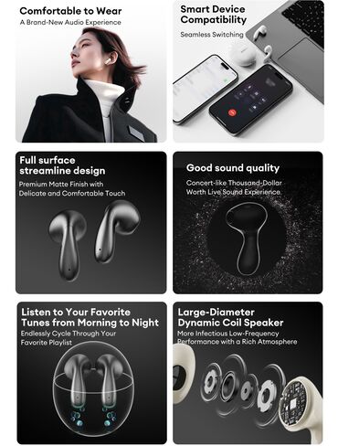 Qulaqcıqlar: Yeni Simsiz (Bluetooth) Qulaqcıqlar, Lenovo, rəng - Boz — 5