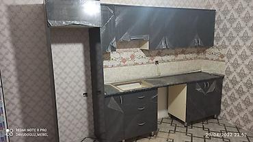 Sifarişlə mətbəx mebeli: Sifarişlə mətbəx dəsti, Özü çəkən petlələr, Mat laminat, Kredit yoxdur, Pulsuz çatdırılma, Rayonlara çatdırılma — 22