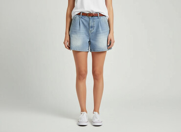 krótkie spodenki damskie z wysokim stanem duże rozmiary: Shorts for women, size L
