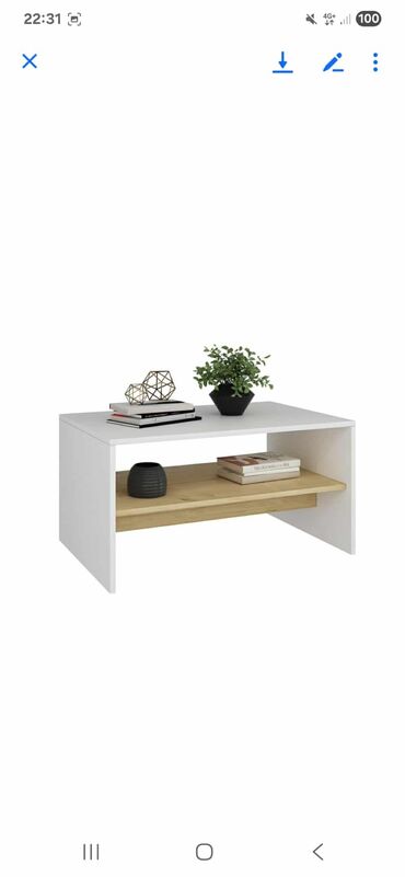 Stolovi: Apollon - White, Sapphire Oak White Sapphire Oak Coffee Table 100% — 11