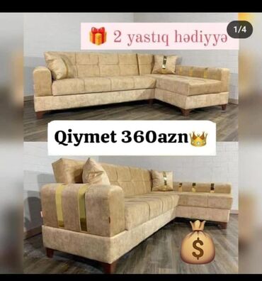 Qonaq otağı dəstləri: Künc divan