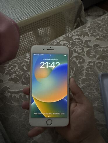 world telecom iphone 8 plus: IPhone 8 Plus, 32 GB, White Titanium, Face ID, Barmaq izi