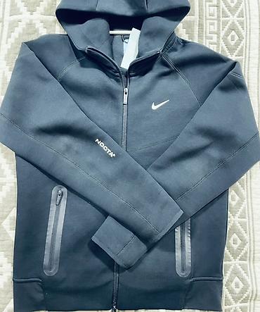 кыргызская национальная одежда: Мужская толстовка, M, Nike, Новый, цвет - Синий, Платная доставка — 1
