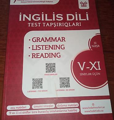 Testlər: İngilis dili test toplusu🗒️ Qrammatika✅ Dinləmə✅ Mətn✅ hər üçü bir — 1