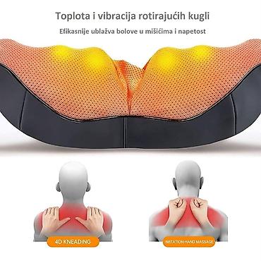 Termo masažeri: Shiatsu masažer za vrat, ramena i leđa sa grejanjem - 8 dubinskih — 5