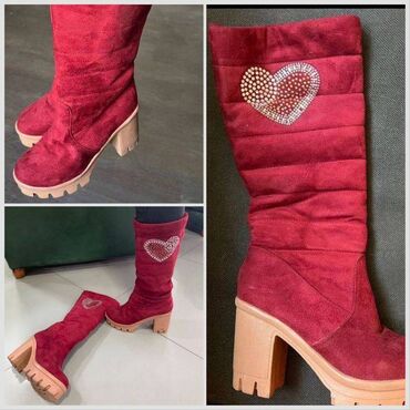 Чехлы: Обувь, Сапоги зима замша - размер 37