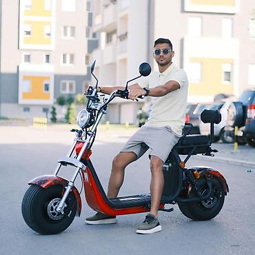 vodeni transport: Električni skuter City Coco – Crveni Šifra proizvoda: Moćan i — 1
