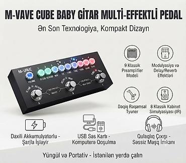 gitara capo: 🎸 M-VAVE Cube Baby Gitara Multiefekt Prosessor Pedalı Elektro gitara — 1